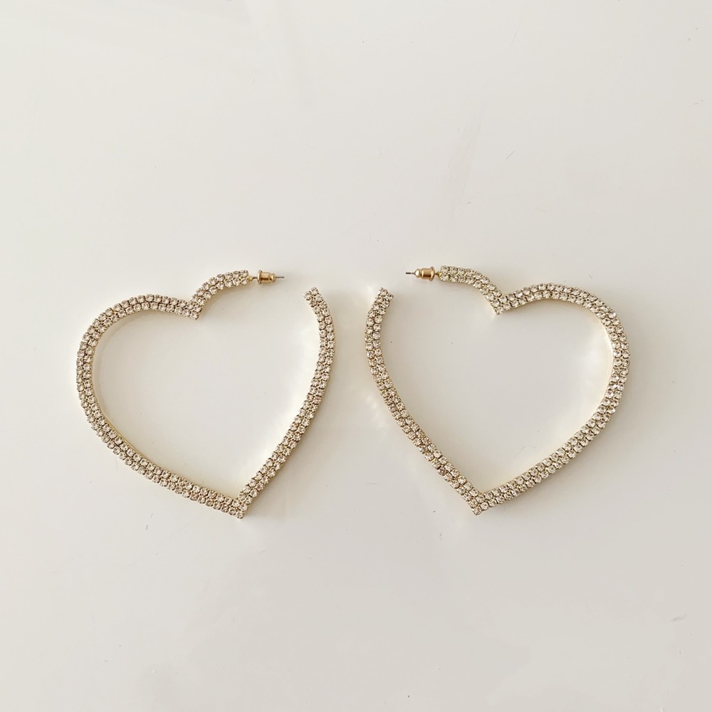 Pippidip Gold Heart Earrings - Picture 2 of 4